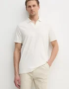 CALVIN KLEIN Тениска с яка с лен