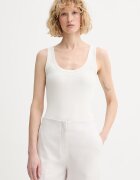 CALVIN KLEIN топ дамски от памук с еластан бежов LV044F210G