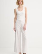 CALVIN KLEIN топ дамски от памук с еластан бежов LV044F210G