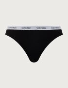 Calvin Klein Underwear бикини дамски от памук с еластан 3 броя сини LV00QD5207