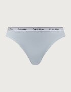 Calvin Klein Underwear бикини дамски от памук с еластан 3 броя сини LV00QD5207