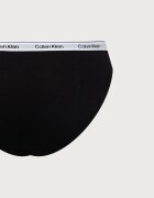 Calvin Klein Underwear бикини дамски от памук с еластан 3 броя сини LV00QD5207