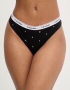 Calvin Klein Underwear бикини дамски от памук с еластан черни 000QD5044E