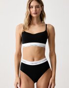 Calvin Klein Underwear бикини дамски с памук черни LV00QF8991