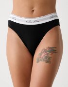 Calvin Klein Underwear бикини дамски с памук черни LV00QF9073