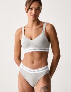 Calvin Klein Underwear бикини дамски с памук сиви LV00QF9073