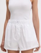 Calvin Klein Underwear Късо долнище на пижама дамско с памук бяло LV00QS7596