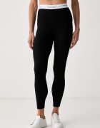 Calvin Klein Underwear клин дамски черен с висока талия LV00QS7697