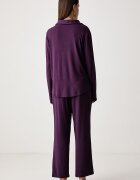 Calvin Klein Underwear пижама от две части дамска с модал виолетова LV00QS7659