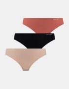Calvin Klein Underwear прашки дамски 3 броя кафяви 000QD3558E