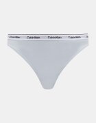 Calvin Klein Underwear прашки дамски от памук с еластан 3 броя сини LV00QD5209
