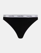 Calvin Klein Underwear прашки дамски от памук с еластан 3 броя сини LV00QD5209