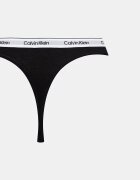 Calvin Klein Underwear прашки дамски от памук с еластан 3 броя сини LV00QD5209