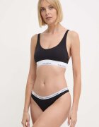 Calvin Klein Underwear прашки дамски от памук с еластан черни 000QD5043E