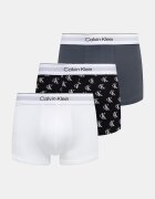 Calvin Klein Underwear прилепнали боксерки мъжки 3 броя сиви LV00NB4389