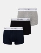 Calvin Klein Underwear прилепнали боксерки мъжки от памук с еластан 3 броя черни LV00NB4607