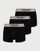 Calvin Klein Underwear прилепнали боксерки мъжки с памук 3 броя черни LV00NB4730