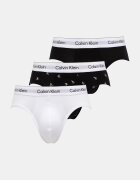 Calvin Klein Underwear Слипове мъжки от памук с еластан 3 броя бели LV00NB4388