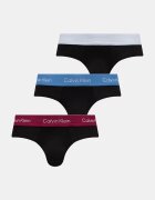 Calvin Klein Underwear слипове мъжки от памук с еластан 3 броя черни LV00NB4388