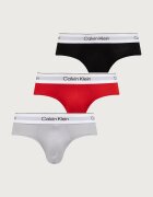Calvin Klein Underwear слипове мъжки от памук с еластан 3 броя сиви LV00NB4563
