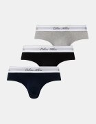Calvin Klein Underwear слипове мъжки с памук 3 броя сиви LV00NB4606