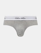 Calvin Klein Underwear слипове мъжки с памук 3 броя сиви LV00NB4606