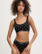 Calvin Klein Underwear сутиен тип бралет с памук черен LV00QF8503