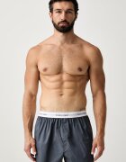 Calvin Klein Underwear свободни боксерки мъжки от памук с еластан 3 броя сиви LV00NB4267