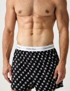 Calvin Klein Underwear свободни боксерки мъжки от памук с еластан 3 броя сиви LV00NB4267