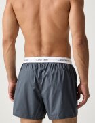 Calvin Klein Underwear свободни боксерки мъжки от памук с еластан 3 броя сиви LV00NB4267