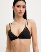 Calvin Klein Underwear триъгълен сутиен с модал черен LV00QF8730