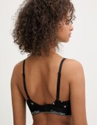 Calvin Klein Underwear триъгълен сутиен с памук черен LV00QF8498