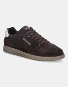 CALVIN KLEIN Велурени маратонки LOW CUPSOLE LACEUP SU