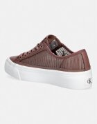 CALVIN KLEIN VULC FLATF LACEUP STRIPED NYL маратонки дамски кафяви обувки с платформа HW0HW03087