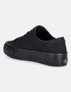 CALVIN KLEIN VULC FLATFORM LOW CANVAS MG ниски кецове дамски черни YW0YW01763