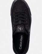 CALVIN KLEIN VULC FLATFORM LOW CANVAS MG ниски кецове дамски черни YW0YW01763