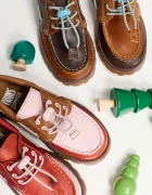 Camper мокасини за деца от кожа Compas Kids TWS многоцветни K800416