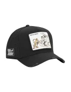 Capslab Шапка с козирка x Tom & Jerry в черно с апликация CL/TAJ6/1/PCT/TAJ