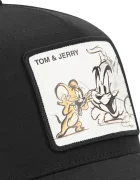 Capslab Шапка с козирка x Tom & Jerry в черно с апликация CL/TAJ6/1/PCT/TAJ