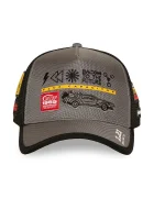 Capslab шапка trucker от памучна материя x back to the future сива CL/BTF2/1/PCT/BTF