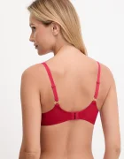 Chantelle Сутиен FLEURS в червено от дантела с десен C12M20