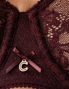Chantelle сутиен от дантела бордо C16IMV