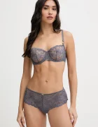 Chantelle сутиен от дантела сив C12M50