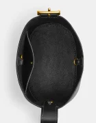 Coach чанта crossbody дамска от кожа Bleecker Bucket Bag 21 черна CCX07