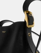 Coach чанта crossbody дамска от кожа Bleecker Bucket Bag 21 черна CCX07