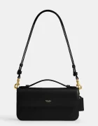 Coach чанта crossbody дамска от кожа Elora Top Handle черна CCY30