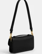 Coach чанта crossbody дамска от кожа Elora Top Handle черна CCY30