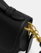 Coach чанта crossbody дамска от кожа Elora Top Handle черна CCY30
