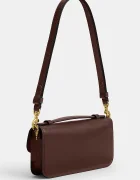 Coach чанта crossbody дамска от кожа Elora Top Handle кафява CCY30