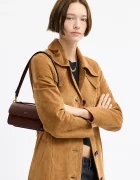 Coach чанта crossbody дамска от кожа Elora Top Handle кафява CCY30